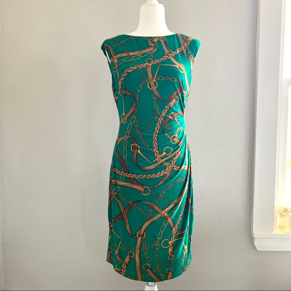 ⚓️ Green Ralph Lauren Dress Equestrian
